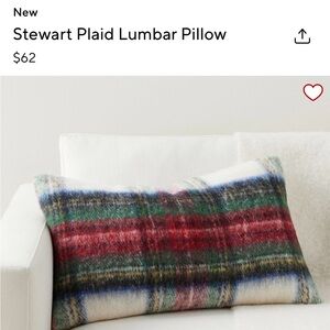 EUC POTTERY BARN Stewart Plaid Lumbar Pillow Covers